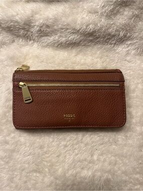 Fossil Preston Leather Zip Wallet